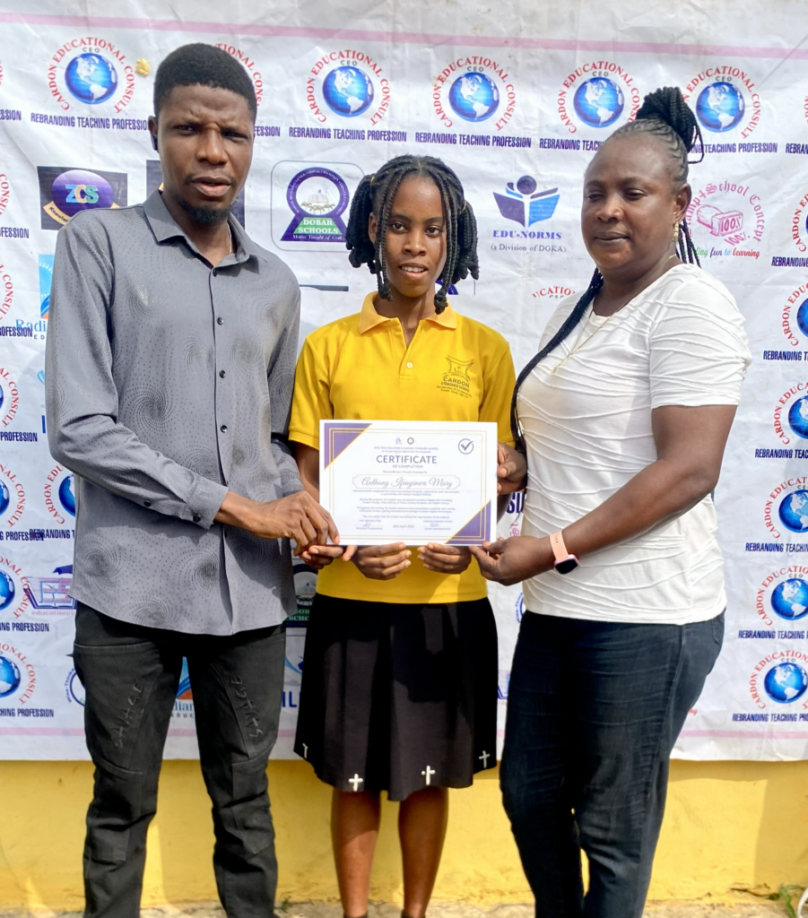 Awarding certificates to our students after completing the Tech Seminar program